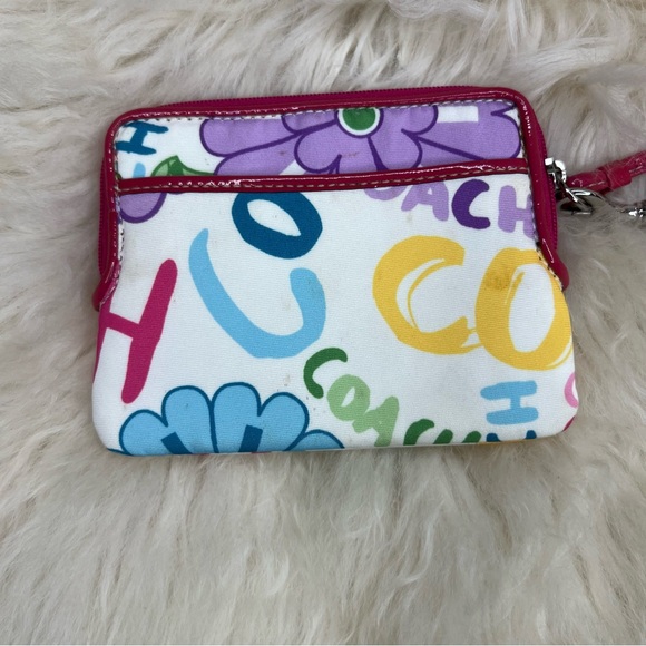 Colorful Floral Coach Wallet/Wristlet - Picture 5 of 10